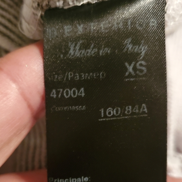 D. Exterior Cashmere Retro Striped Bell Sleeve - Picture 7 of 7